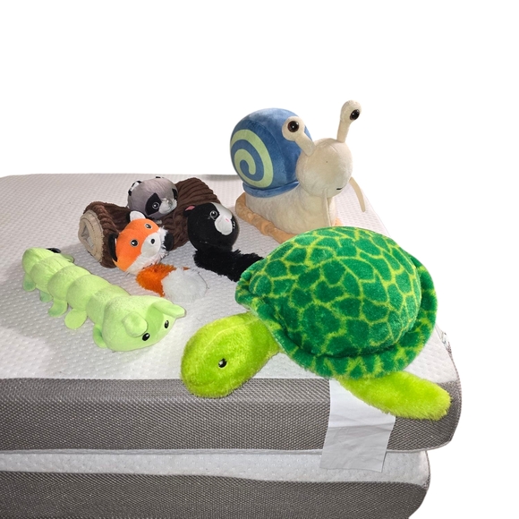 Zippy Paws Spunky Pup Plush Squeaky Turtle and Snail Game Puzzlr Toy Set for Dog - Picture 1 of 1